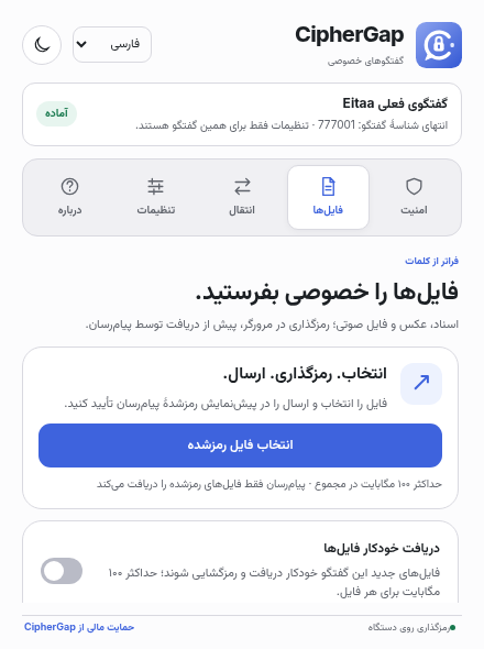 فایل را از همین‌جا رمز کنید